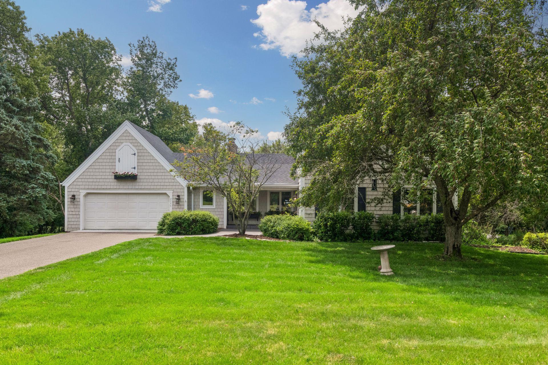 Private setting in nestled among mature trees