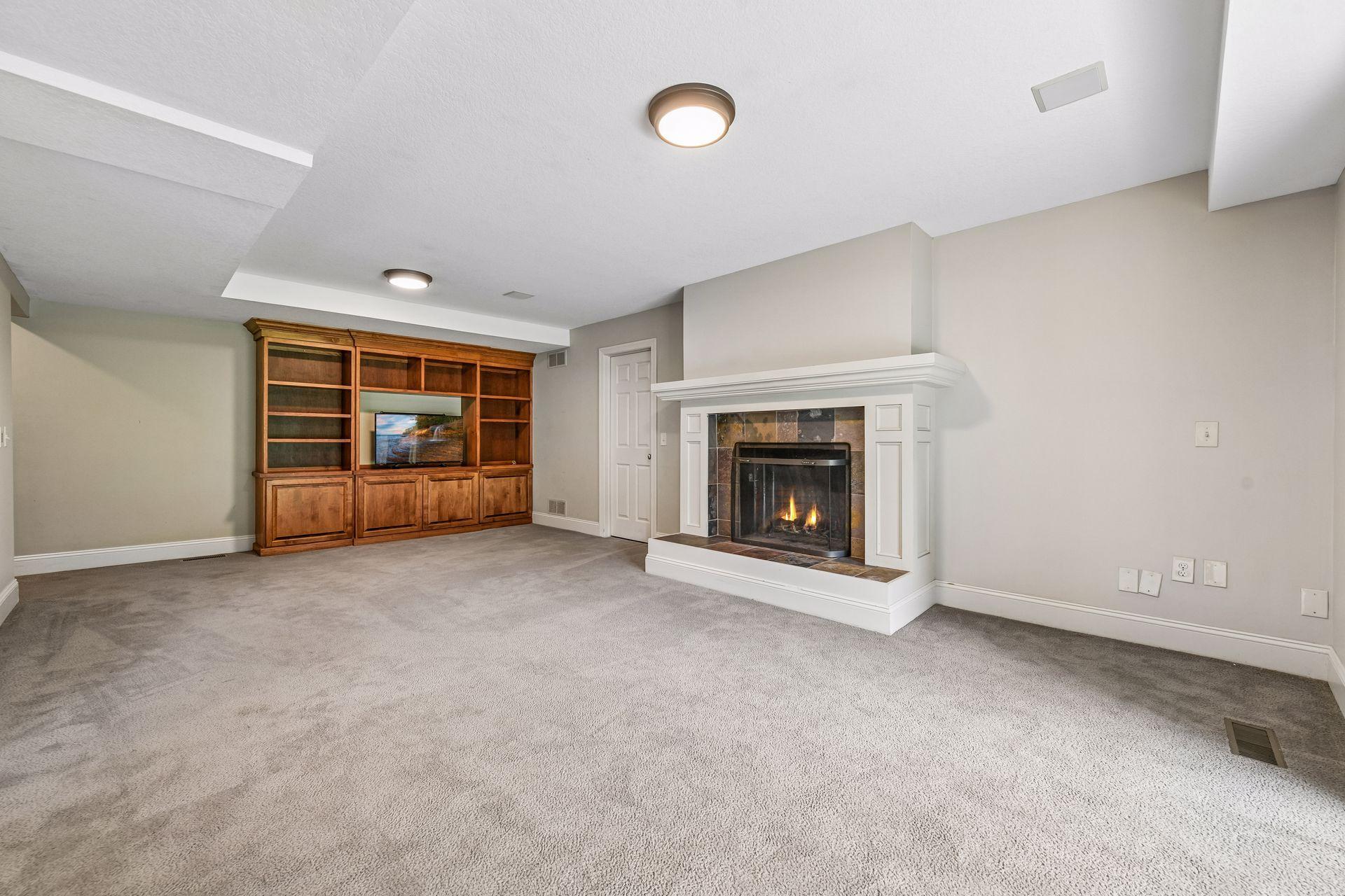 Cozy fireplace for those seasonal days and nights