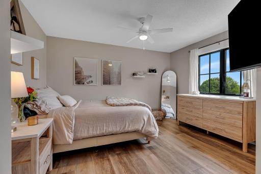 Upstairs features two spacious bedrooms connected by a thoughtfully designed Jack-and-Jill bathroom, offering convenience and privacy for both bedrooms.