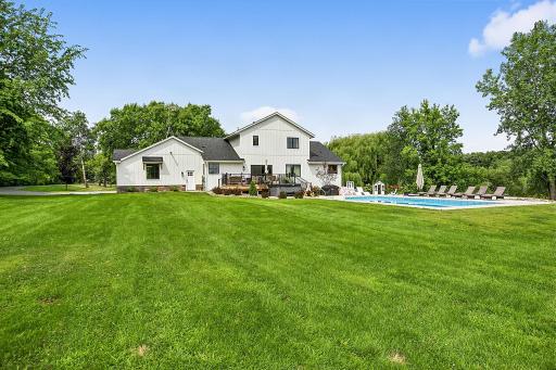 Can you imagine a better backyard to enjoy? Relax by the pool while surrounded by the peace and tranquility of nature and wildlife.