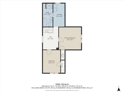705 Jefferson Ave - Upper level Floorplan