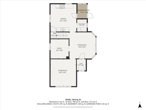 705 Jefferson Ave - Main level Floorplan