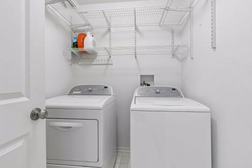 Upstairs laundry room