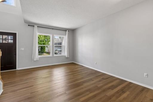 Spacious family room at the front of the house