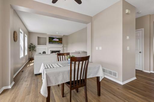 Plenty of space for a large dining table