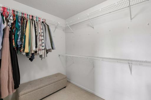 Walk in closet the size of a small room