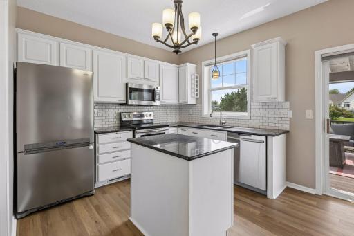 Large kitchen with center island
