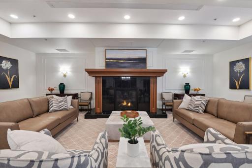 One of three stunning gas fireplaces to enjoy.