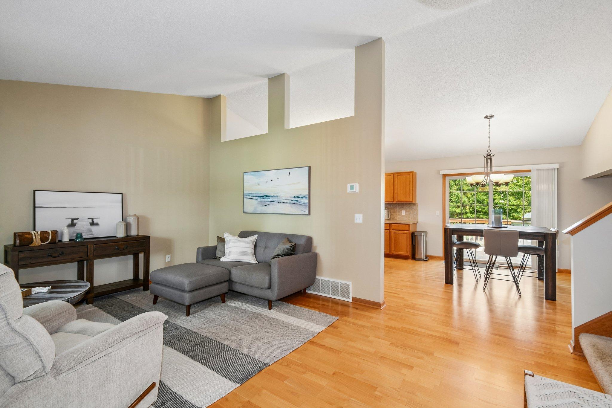 Neutral decor throughout.