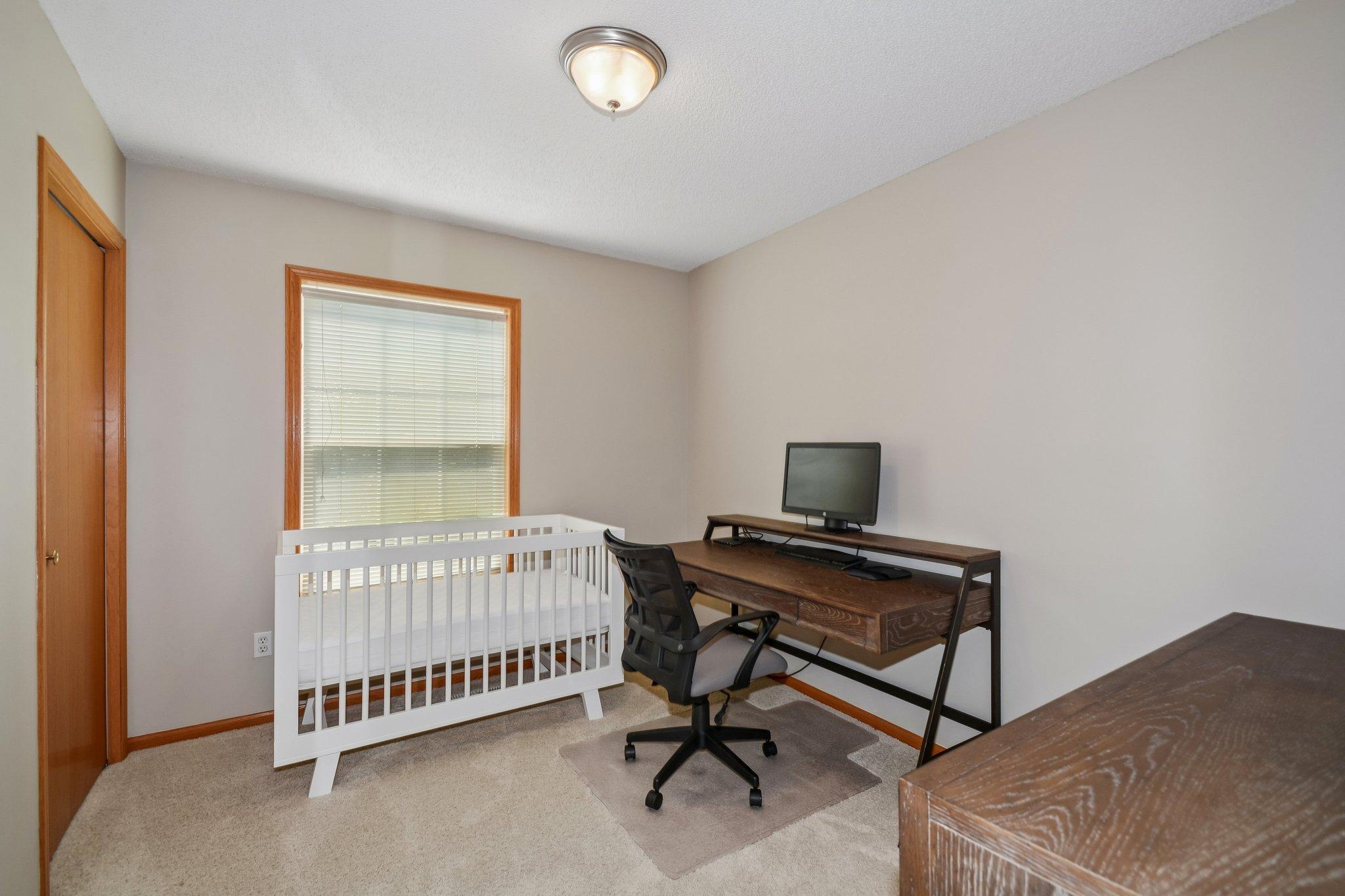 Three bedrooms on the upper level.