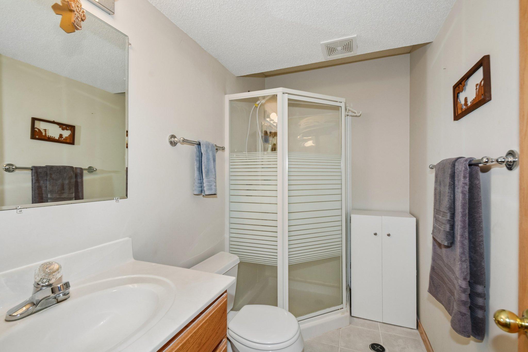 Lower level bath.