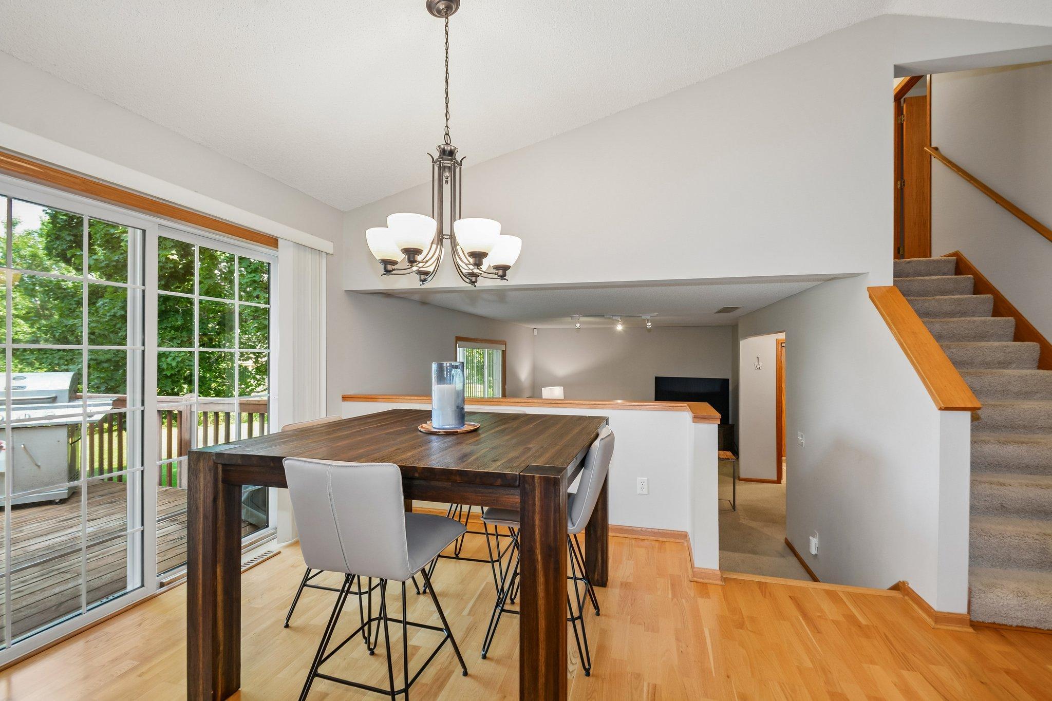 The decor flows nicely throughout.