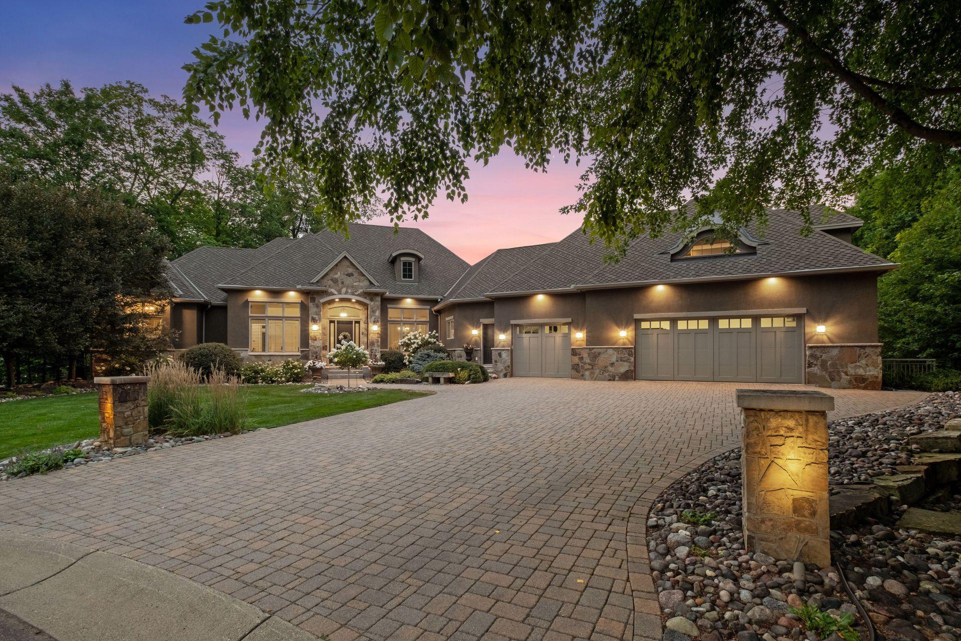 Stunning Curb Appeal with paver driveway and walkway