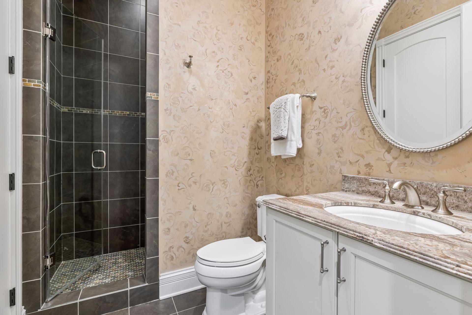 A convenient ¾ bathroom is located directly off the office for added comfort and functionality.