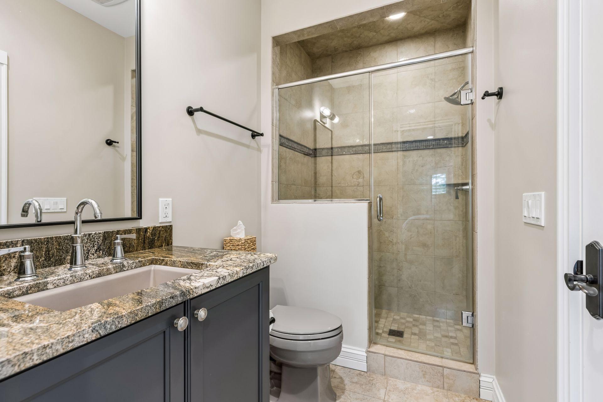 Bedroom 2 enjoys its own attached ¾ bathroom for added comfort and convenience.