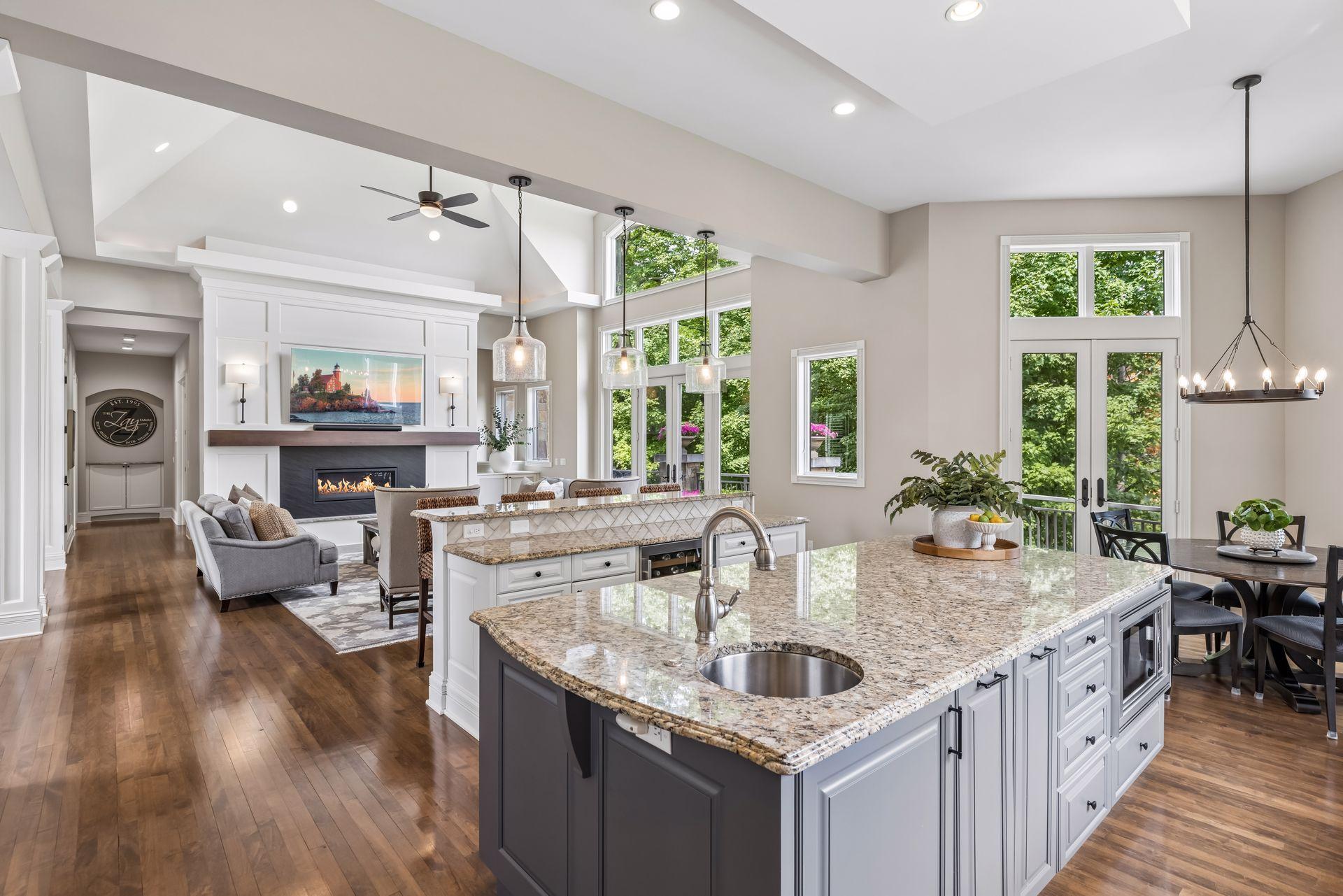 Main floor open concept living.