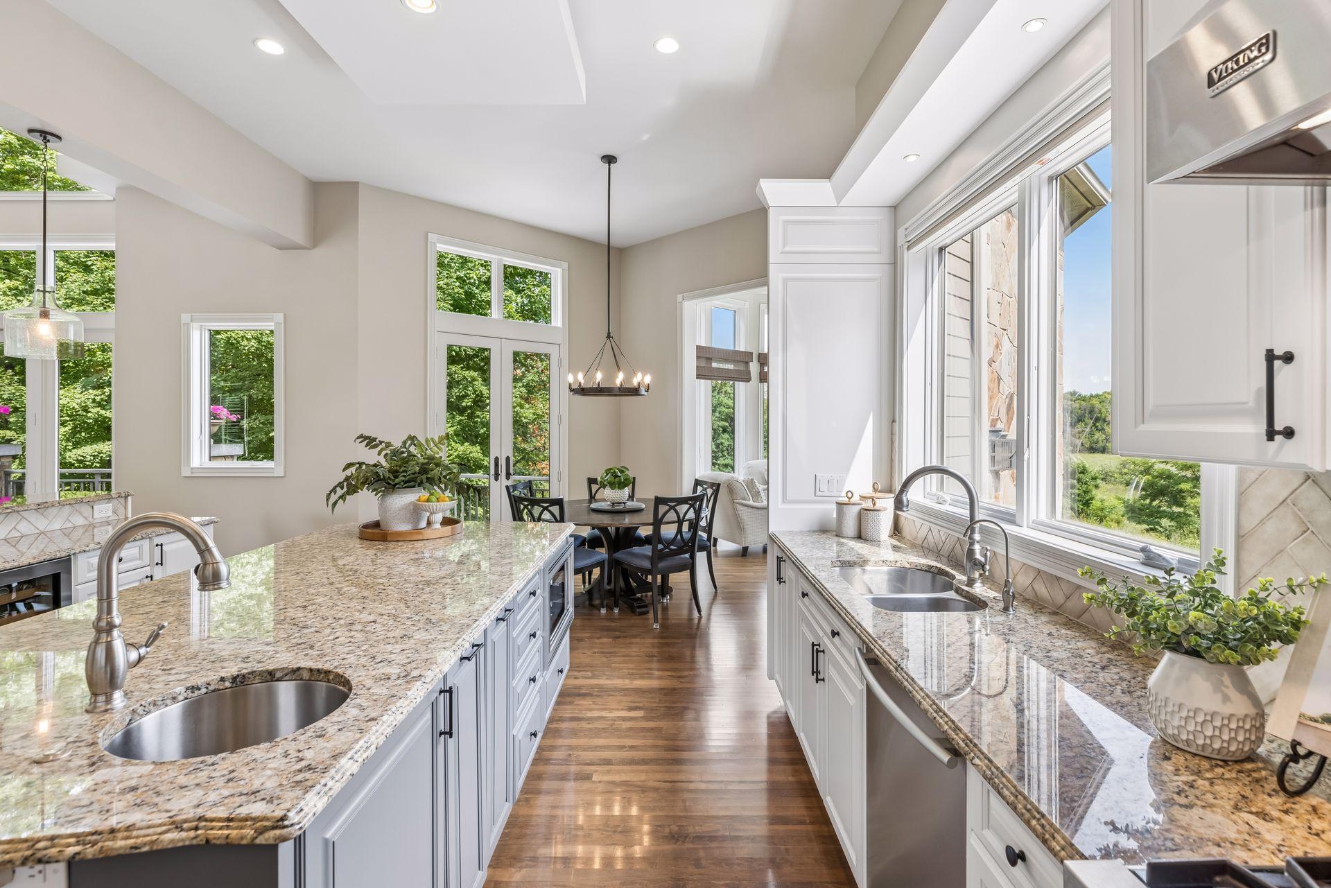 Informal dining area right off the kitchen.