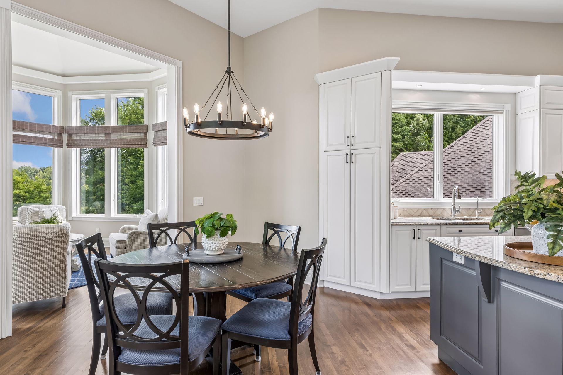 Informal dining area.
