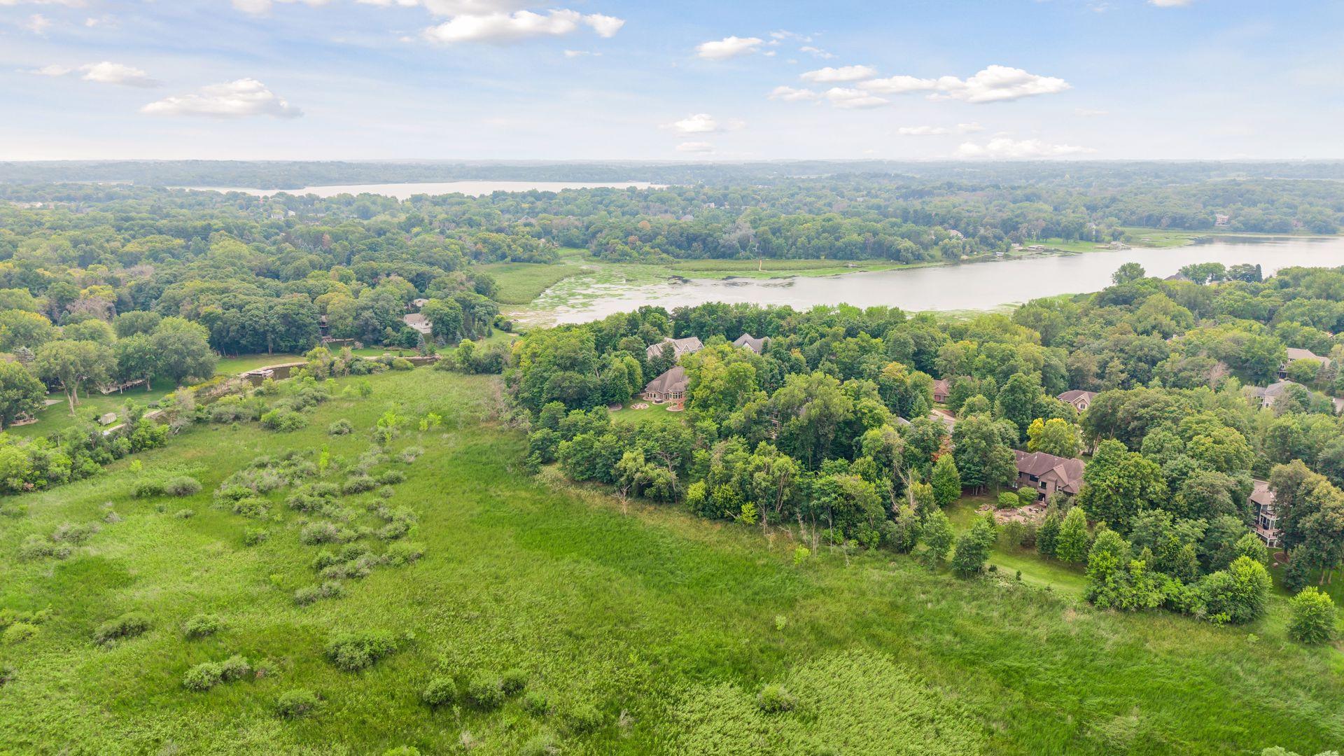 Aerial view of home.