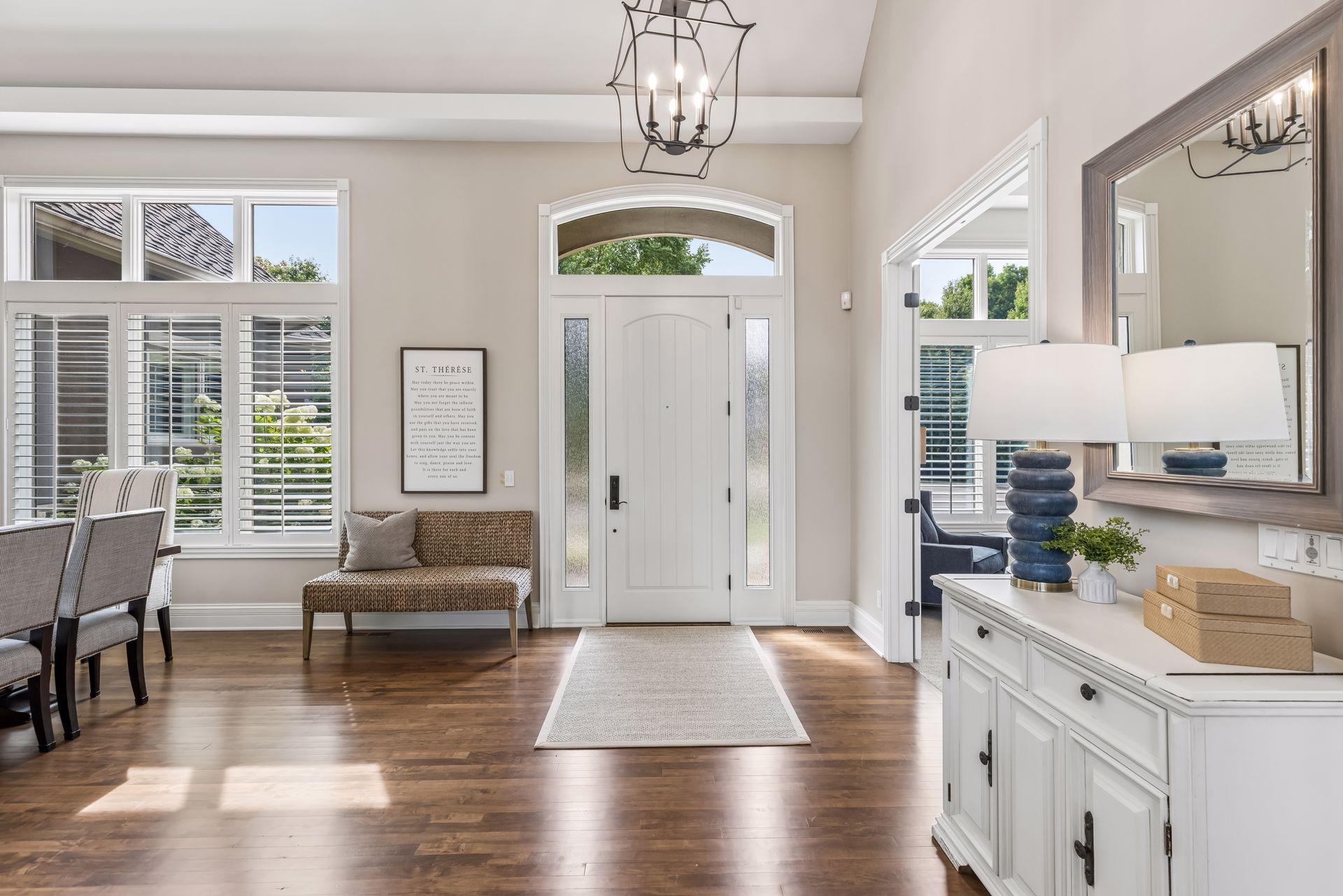 A large foyer welcomes guests.