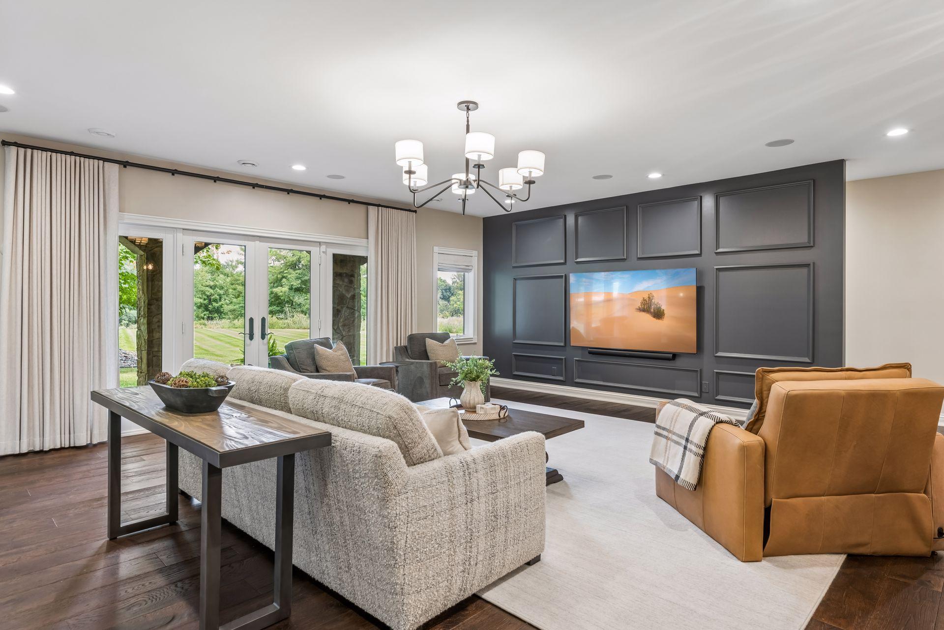 The lower level offers a generous family room and a walkout that opens directly to the expansive backyard.