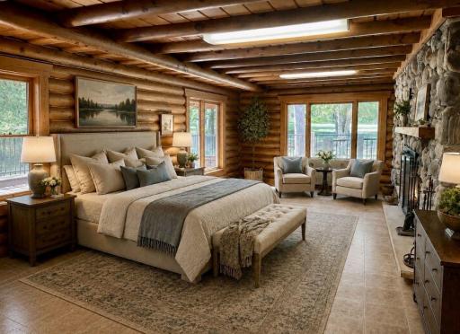 Possible Bedroom Remodel Idea- removing the wall between the spaces