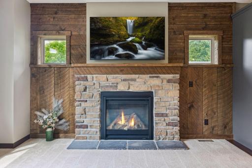 Cozy Gas Fireplace