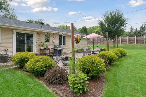 Great landscaping and decorative lighting