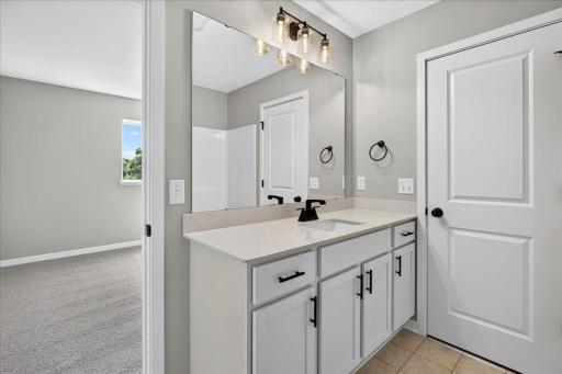 Photo taken of another home with similar plan and finishes.