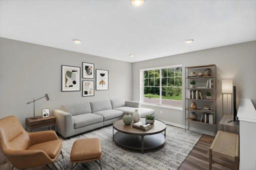 Photo taken of another home with similar plan and finishes. Virtually Staged.
