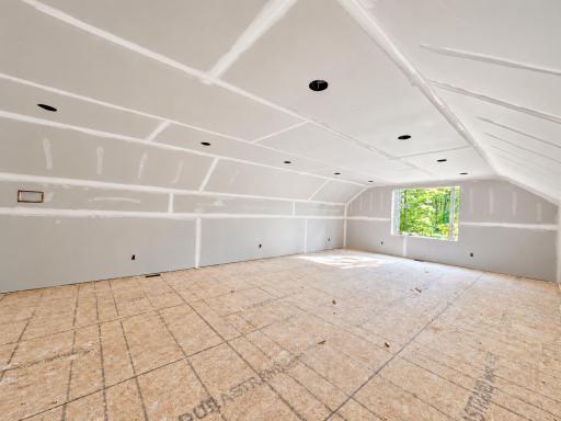 18x30 Bonus room above garage, recessed lighting accessed from the top of interior stairs, Imagine the possibilities!