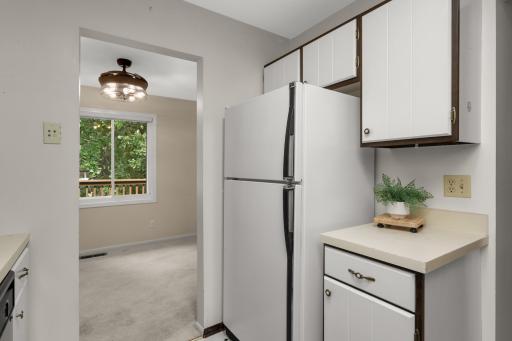 There's great storage throughout the kitchen, and all the appliances are staying with the home.