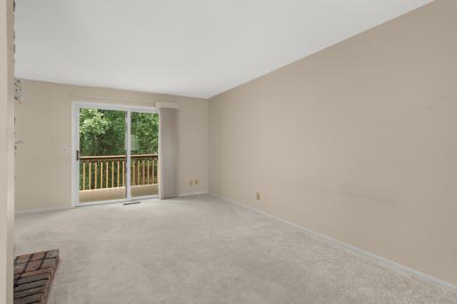 The spacious living room would easily accommodate large oversized furniture or a big sectional.