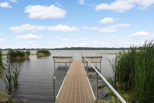 The community also has a gorgeous dock out on Eagle Lake and is absolutely magical with the sunrises in the morning.