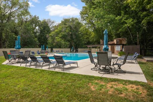 The updated pool and pool furniture really elevate the community.