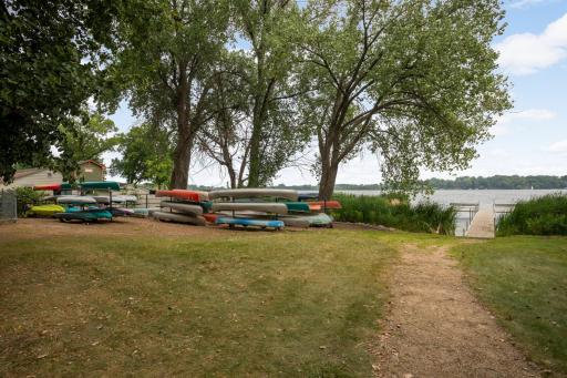 Feeling sporty? There is a space to store your kayak or canoe.