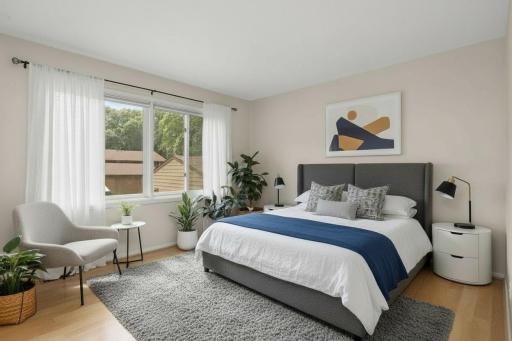 Primary Bedroom invisioned with Virtual Staging