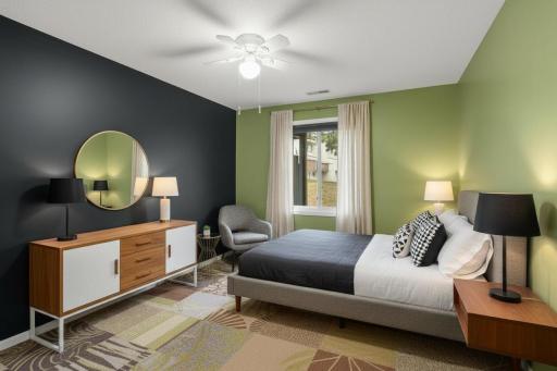 Lower Level Bedroom - Virtual Staging
