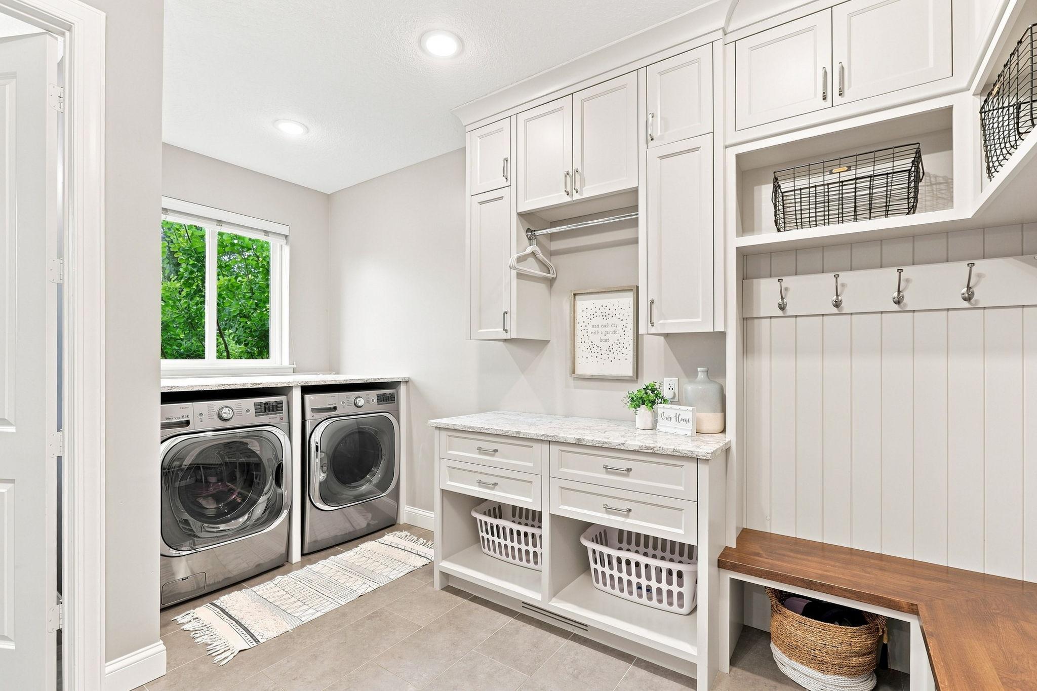 Newly Remodeled Mudroom/Laundry