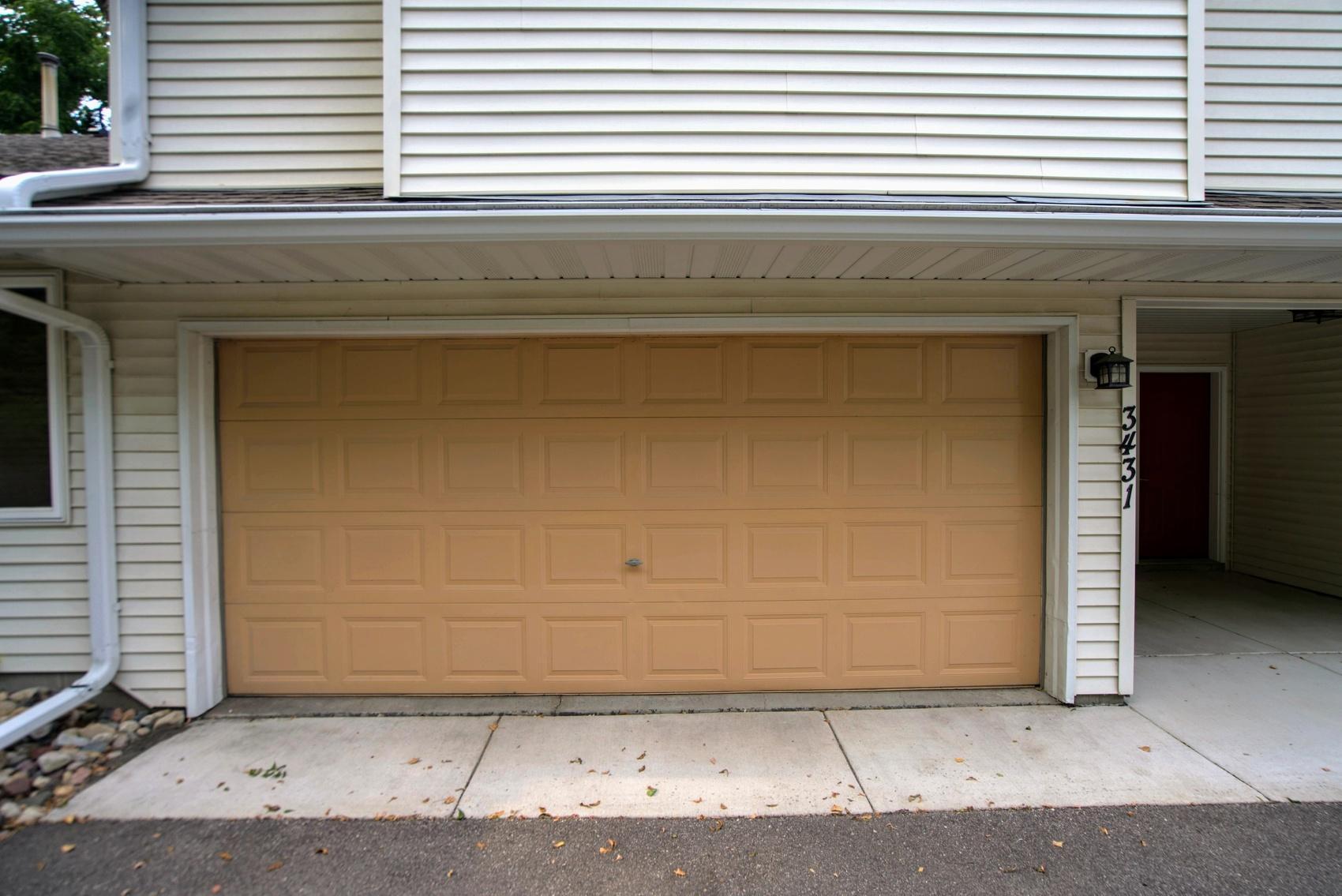 Spacious, attached 2-car garage
