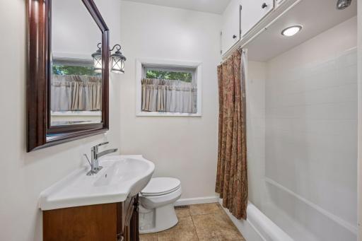 Main floor updated full bath