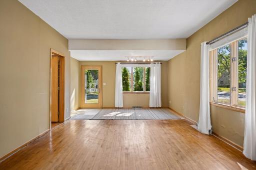 Living room towards front entrance