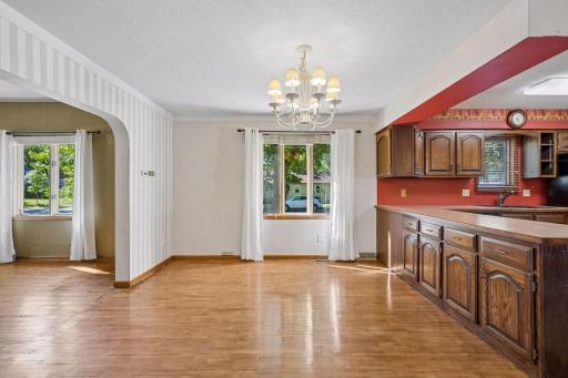 Open dining room
