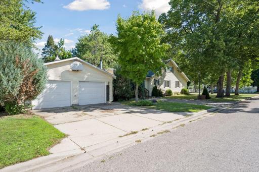 Approach to over sized garage