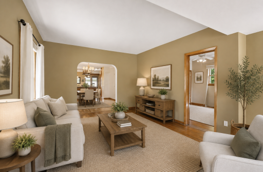 Living Room Virtually Staged