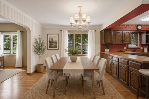 Dining Room Virtually Staged