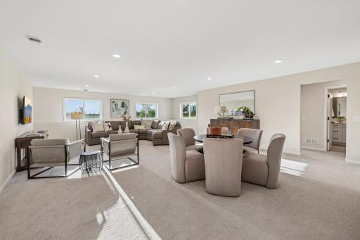 Beautiful finished lookout lower level! Tons of room and fun with additional bedroom, 3/4 bath and lots of storage!!