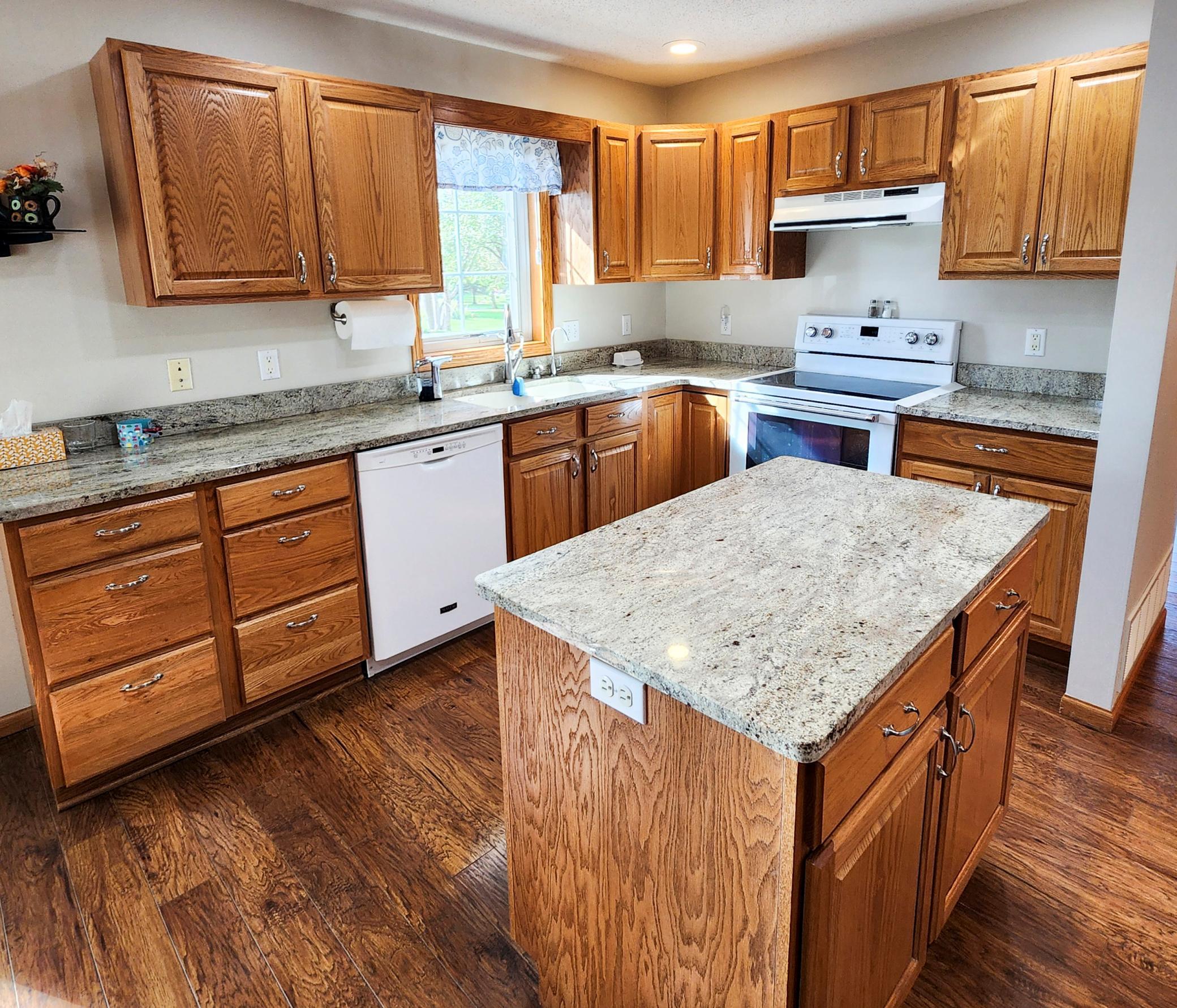 So much counter and cabinet space with 2 cabinet pantries