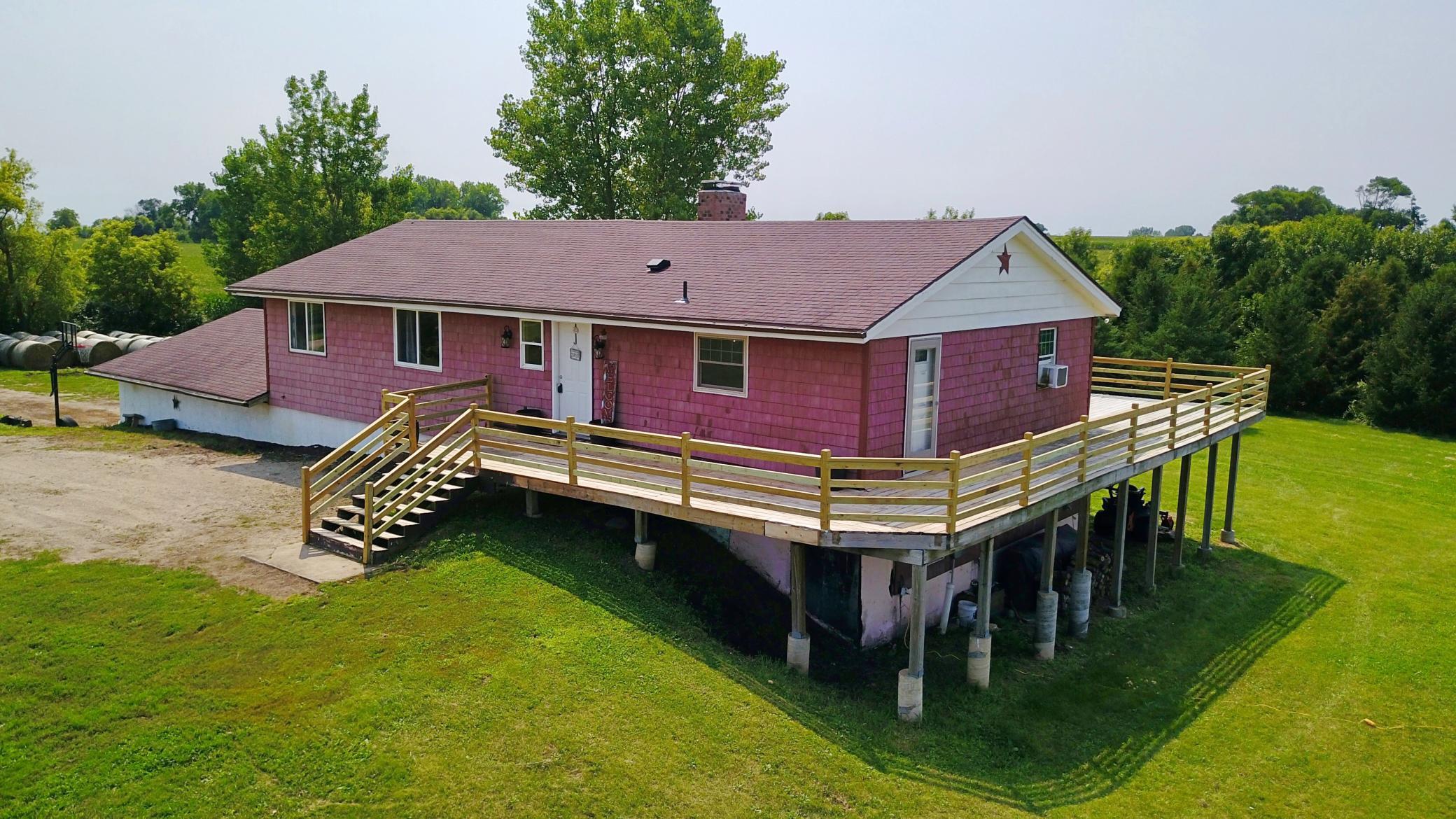 Extending your living space outdoors, you have a wrap-around deck. Perfect for morning coffee, family dinners and entertaining.