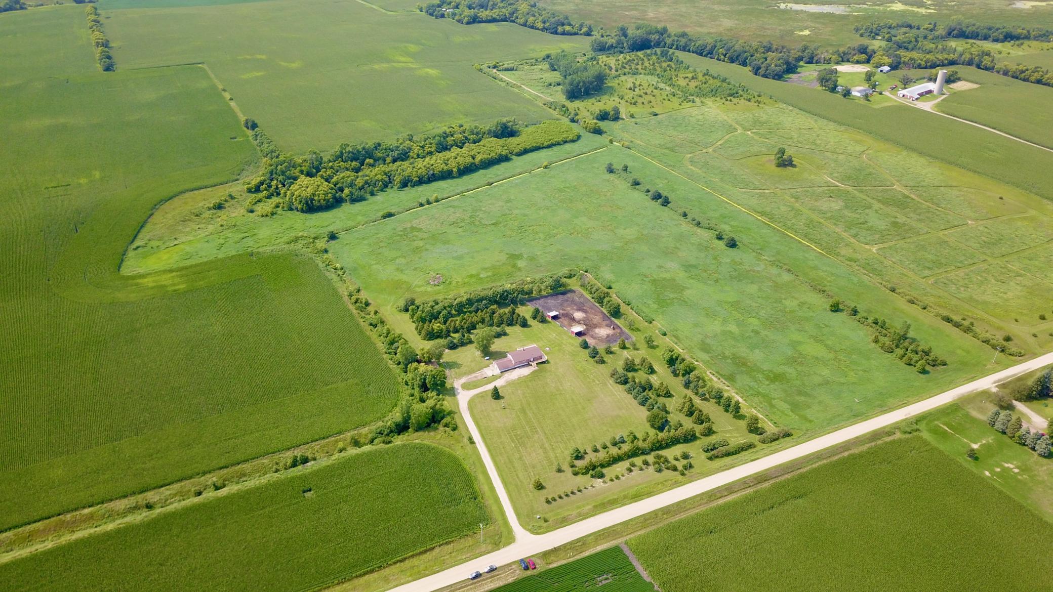 Twenty acres of the property are hay